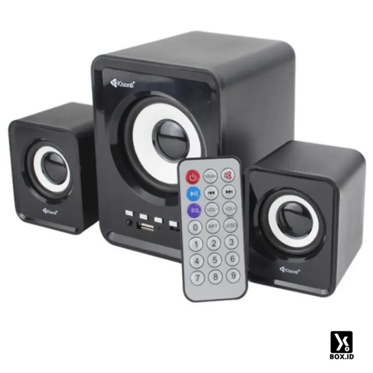 KISONLI Gaming Speaker Laptop/Komputer Bluetooth  U-2800 Support BT, USB, TF Card & FM Radio