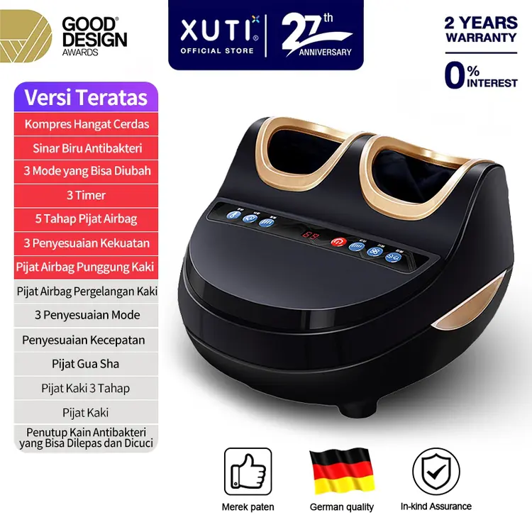 XUTI Pijat Kaki Otomatis Pijat Telapak Kaki Dan Betis Pijat Kaki Mesin Terapi Kaki Rumah Tangga