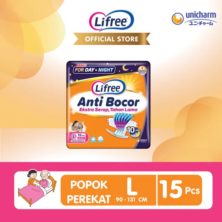 Lifree Popok Dewasa Perekat - L 15