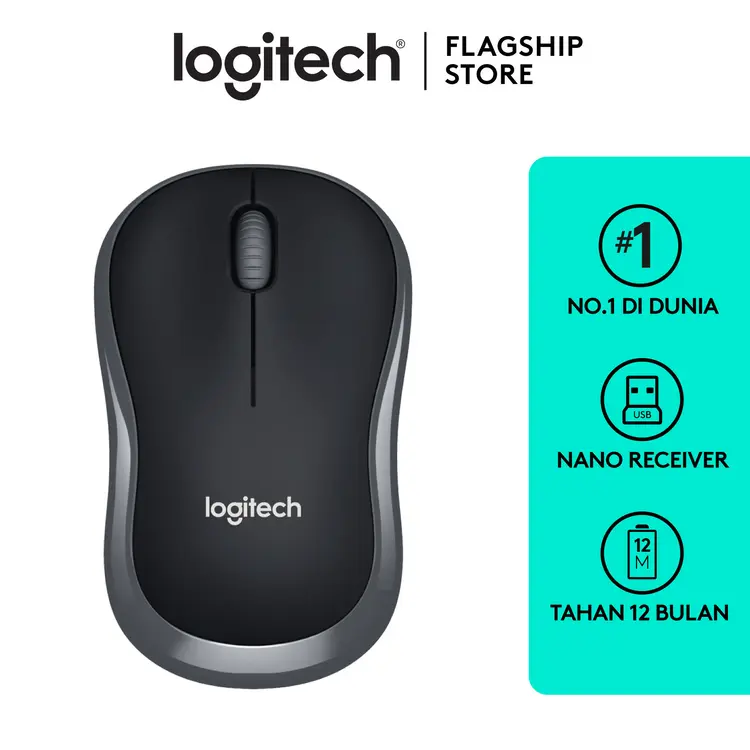 Logitech B175 Mouse Wireless untuk Windows, Mac, Linux dan ChromeOS