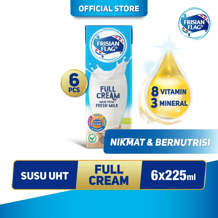 Frisian Flag UHT Full Cream 225 ml x6