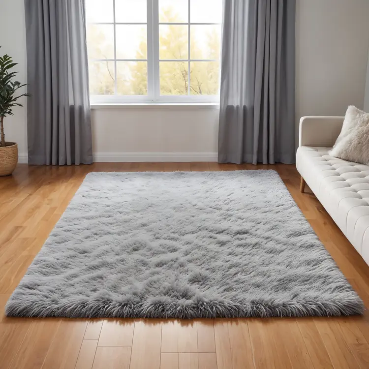 Karpet Bulu Rasfur empuk 120x100x2.5cm polyfoam non anti slip  karpet aesthetickarpet mewah LPp