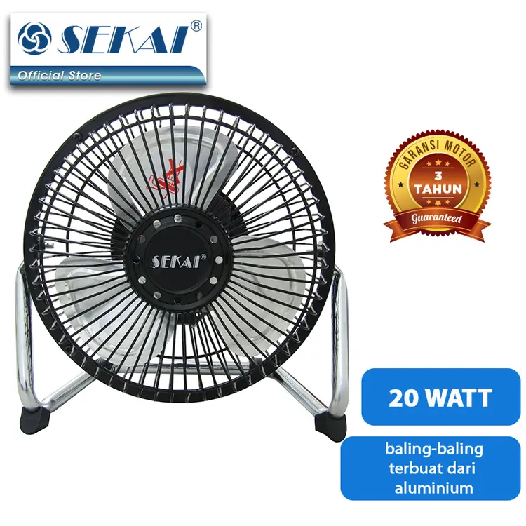 SEKAI Kipas Angin Meja Tornado / Kipas Angin Duduk 6 Inch - HFN 650