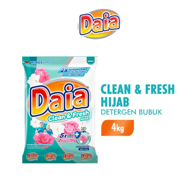 DAIA Detergen Bubuk Clean & Fresh Hijab 4kg