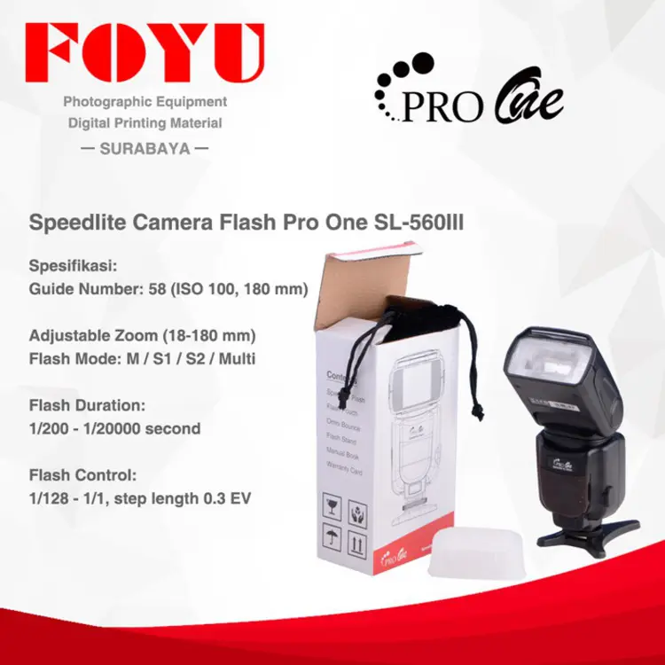 Pro One | Speedlite Camera Flash Pro One SL-560III