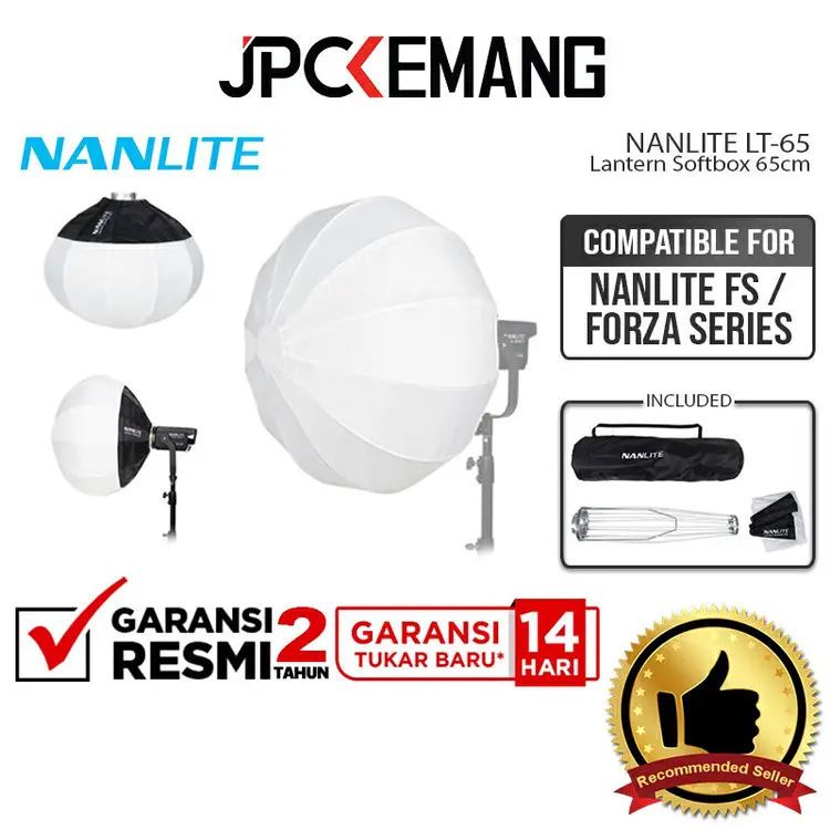 Nanlite LT-65 Lantern Softbox 65cm for Nanlite FS / Forza Series LED Nanlite LT65 Soft Box Garansi Resmi