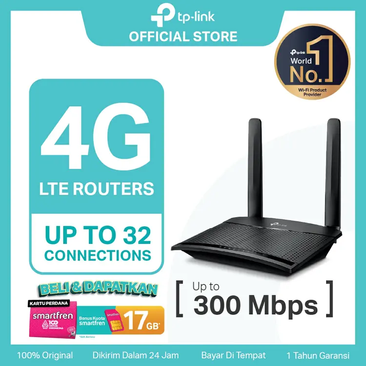 TP-Link TL-MR100 | 300 Mbps 4G WiFi Modem | LTE Router | All Operator | SIM Card | MR105 MR6400