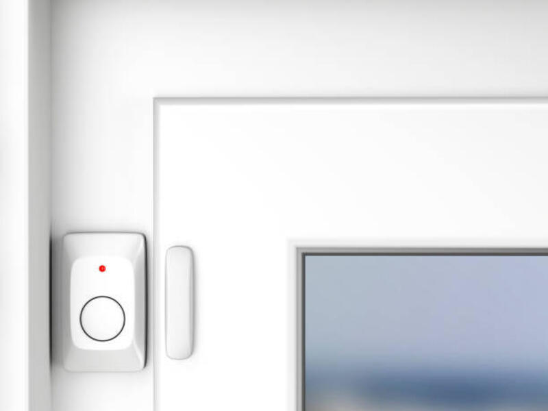 sensor alarm magnetik - window & door sensor potret stok, foto, & gambar bebas royalti
