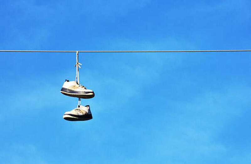 sepatu gantung - outdoor sneakers potret stok, foto, & gambar bebas royalti