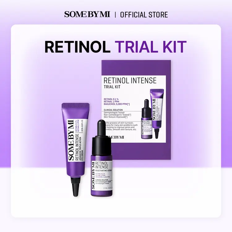 SOME BY MI Retinol Intense Trial Kit(Retinol Eyecream 10ml + Retinol Serum 10ml)