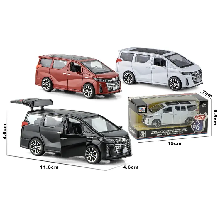 Toy Studio Model Mobil Diecast Alphard Lambo Bugatti Ford Pagani - Logam Alloy Panjang Mobil-Mobilan