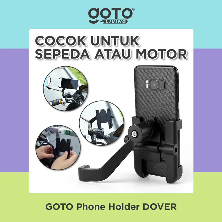 Goto Dover Stand Phone Holder Dudukan Pegangan HP Sepeda Motor