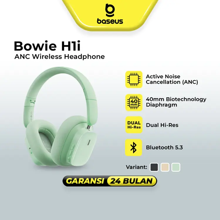 Baseus Bowie H1i Noise-Cancellation Wireless Headphones