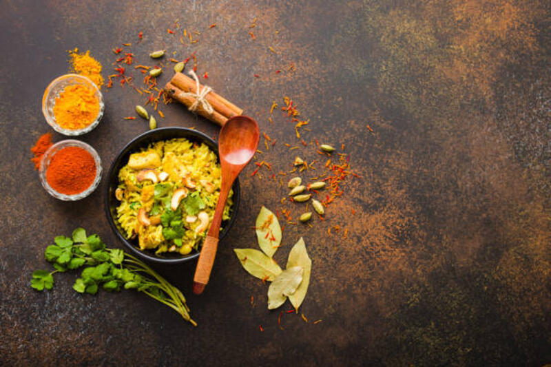 nasi biryani india - biryani spices potret stok, foto, &amp; gambar bebas royalti