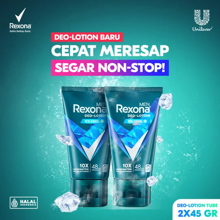 REXONA DEOLOTION TUBE ICE COOL 45GR x2