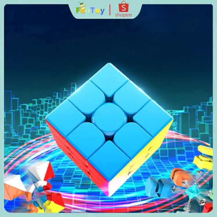 FUNTOY（READY) Murah 3x3/2x2 Magic Cube Stickerless Professional Speed Cube