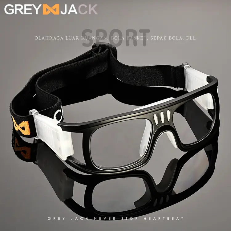 Grey jack/Kacamata Sport Free Minus Lens ( fustal, basket, voli) Fashion Sport Ringan dan Kokoh sport-072 008