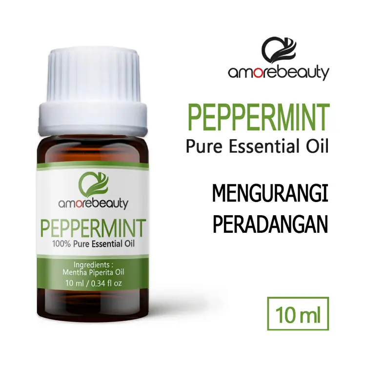 Peppermint Essential Oil Aromatherapy Mengatasi Sakit Kepala dan Flu Antiseptik Menghambat Perumbuhan Virus Anti-Spasmodik Menghentikan Kejang pada Tubuh