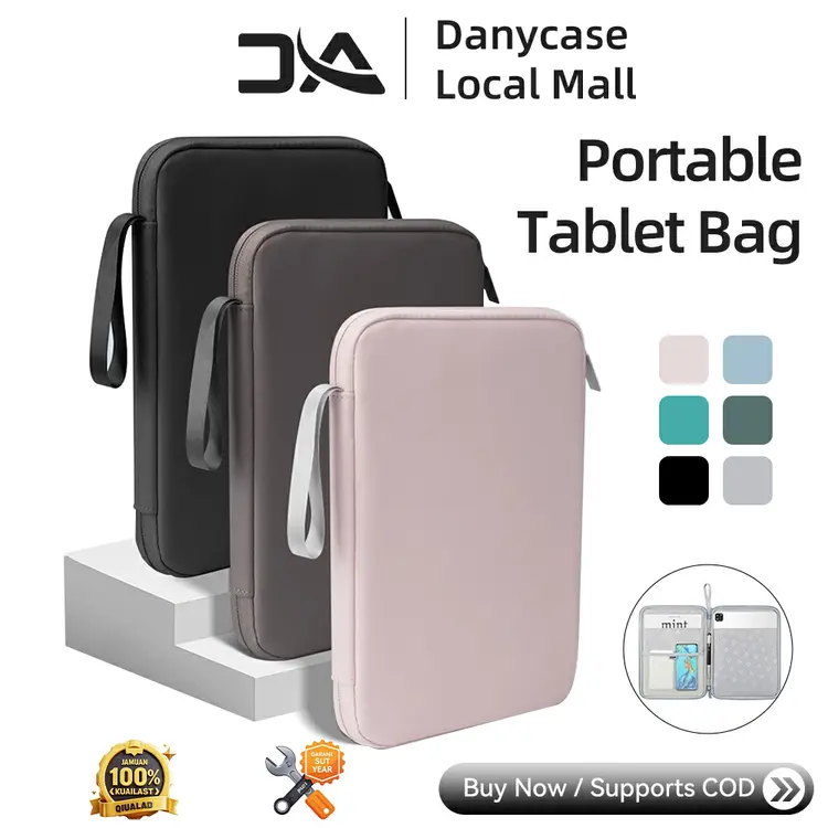 DANYCASE Tas Serbaguna Tablet 9-13 inci + Laptop - Samsung/Xiaomi/iPad/Infinix Xpad 5 Lapis Organizer Anti Air & Gore tas multifungsi murah