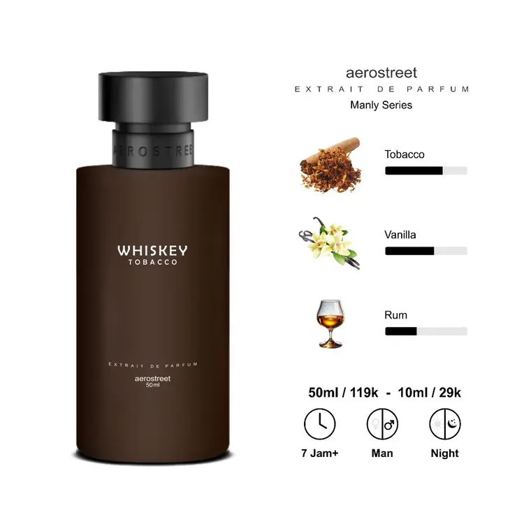 Aerostreet Parfum Manly Whiskey Tobacco - Extrait De Parfum PF007
