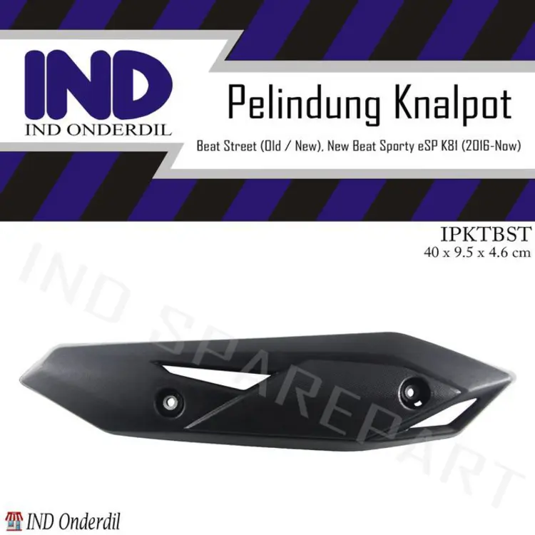 IND Onderdil Cover-Tutup-Tameng Pelindung Knalpot Beat Street ESP Old-Old-New Sporty ESP F1-F1