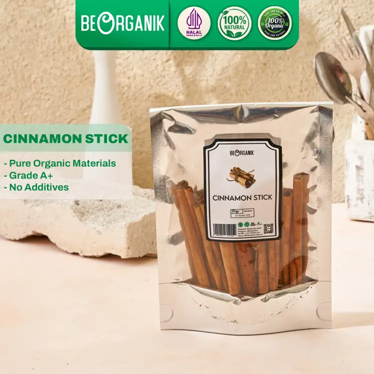 BEORGANIK CINNAMON STICK / KAYU MANIS BATANG 50GR