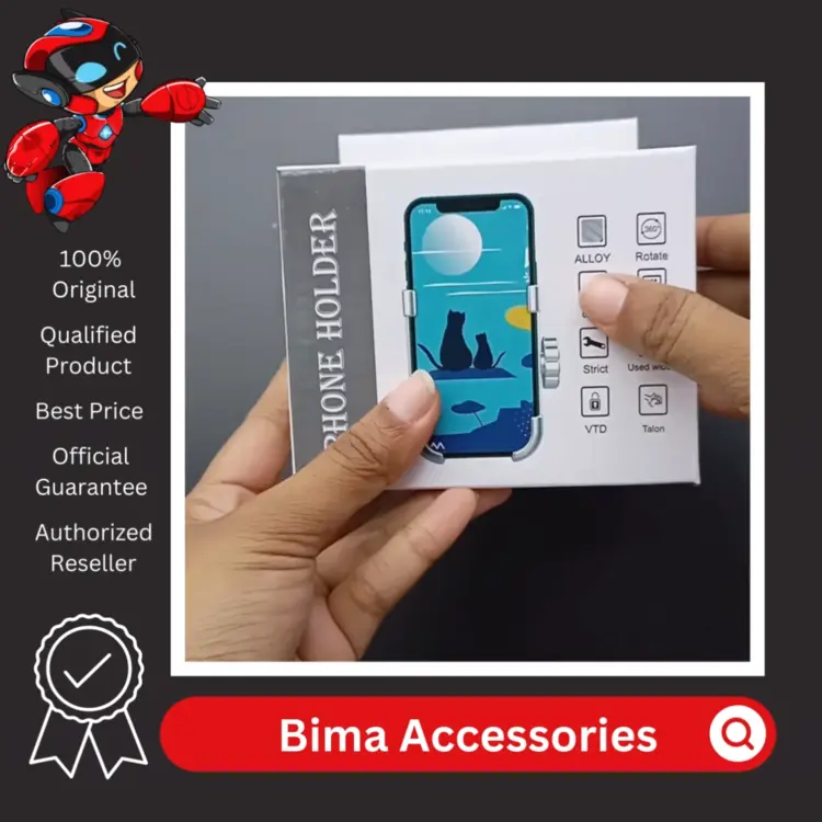 Holder HP di Motor Dudukan HP di Spion Motor Bahan Besi - Universal Smartphone Full Metal Mount