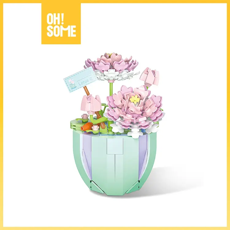 OHSOME  Weile Creative Lotus with Meat White Jasmine Full Cup of Small Daisies
