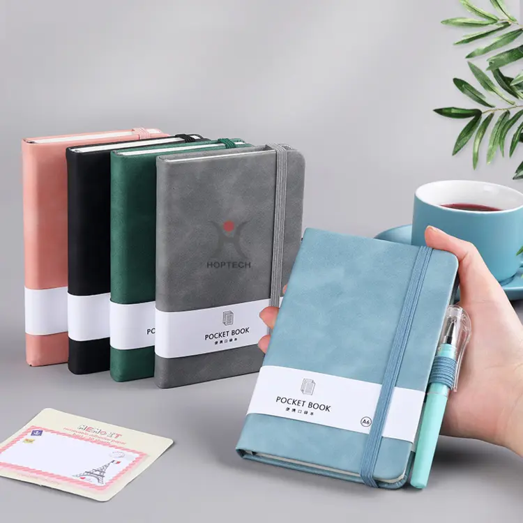 Aimilo Notebook A6 Pocket Buku Diary Kecil Pertemuan Scrapbook Mini 96 Lembar