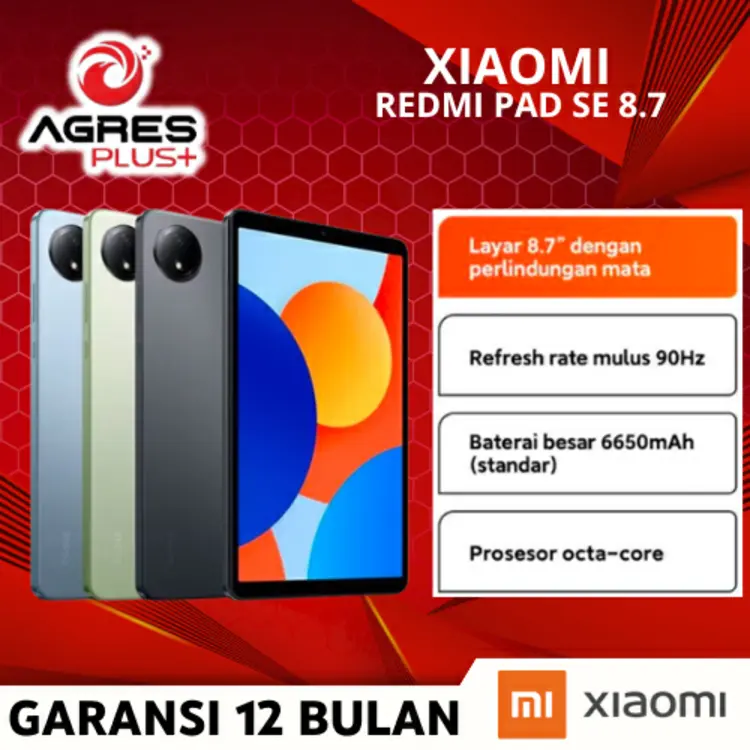 Xiaomi Redmi Pad SE 8.7" inc 4/128 GB Garansi Resmi