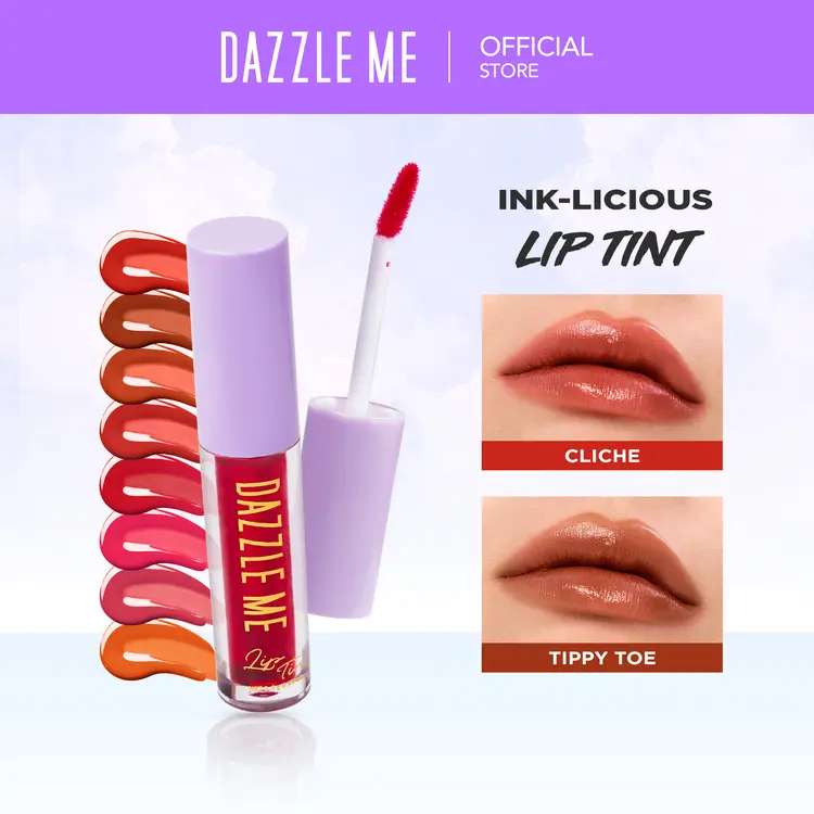 DAZZLE ME Ink-Licious Lip Tint BPOM - Mattedorable Long Lasting Liptint Hyper Moisturizing Kosmetik Bibir