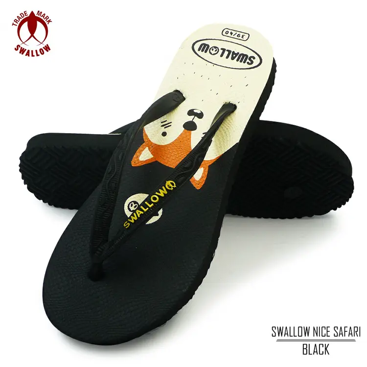 Sandal Jepit Swallow Nice Safari - Motif Binatang Lucu Original [SWLTRAD 03]