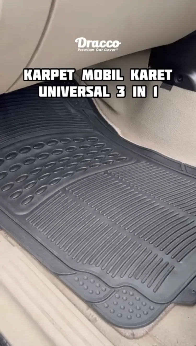 Karpet Mobil Universal Karet Depan Tengah Belakang Tebal Premium DRACCO
