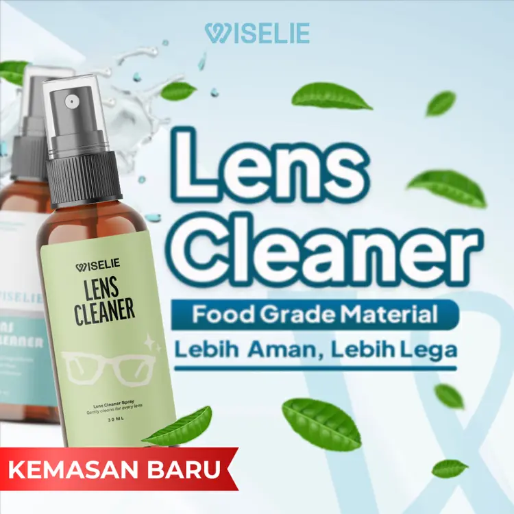 Wiselie Cairan Pembersih Kacamata Efektif untuk Kacamata dan Layar HP Lens Cleaner Membersihkan Debu dan Noda Tanpa Goresan Aman untuk Semua Jenis Lensa Cepat Kering Tidak Meninggalkan Residu Termurah dan Berkualitas Tinggi