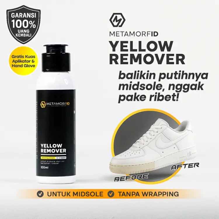 Metamorfid Shoes Unyellowing/Pemutih Sol Sepatu 100 ml