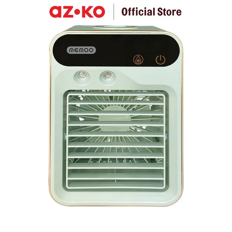 AZKO Memoo 200 ml Air Cooler Mini Ice Conditioner Pendingin Ruangan Penyejuk Udara Kipas Angin Evaporasi Cooling Fan