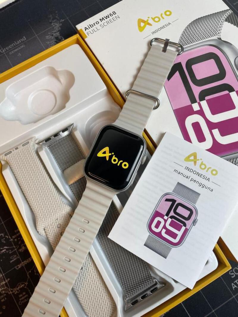 Aibro MW68 Smartwatch Jam Tangan Olahraga Sport | Fitur Pace | Layar 1.75  Inch LCD IPS | GPS Tracking | Water Resistan