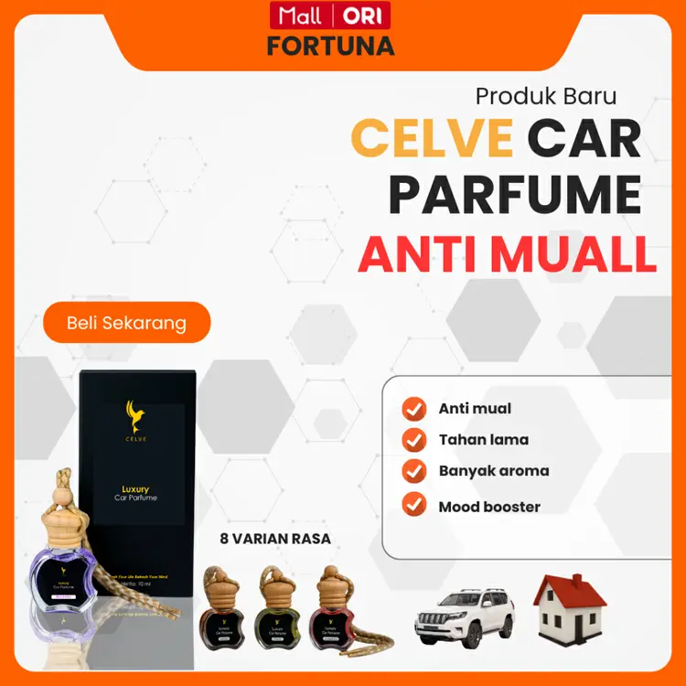 TERLARIS NO 1[ CELVE ]  Parfum Mobil Pengharum Anti Mual Pewangi Ruangan Kantor Toilet Kamar tidur Lemari banyak varian.