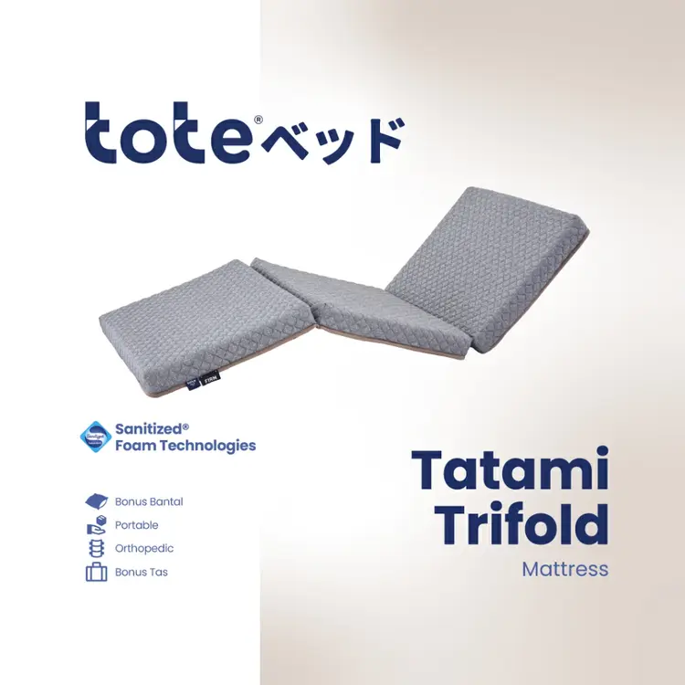 Tote Tatami Trifold | Kasur Lantai Portable Lipat Tiga