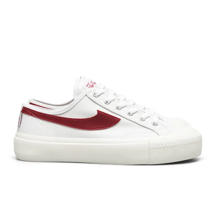 Sepatu Compass Gazelle Low White Red