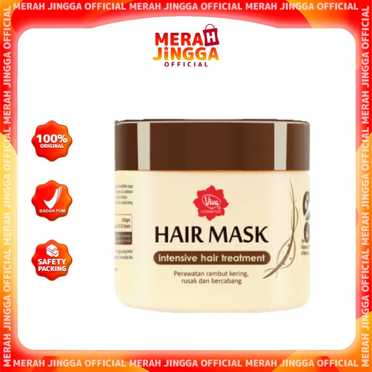 Viva Hair Mask with Collagen - Jojoba Oil & Vit B5 - 200gr | Merah Jingga Official
