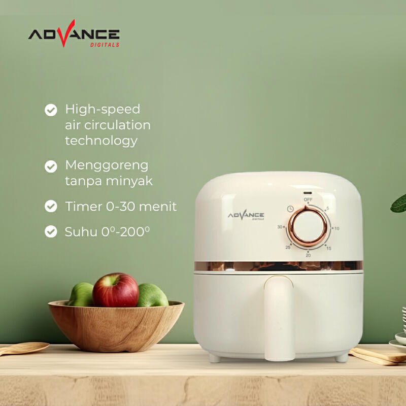 Product image Advance Electric Air Fryer ADF-24A Mesin Penggoreng Tanpa Minyak Garansi Resmi Advance 1 Tahun 2