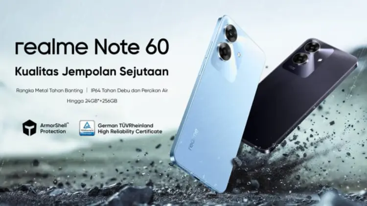 7 Kelebihan realme Note 60, HP Rp1 Jutaan dengan Fitur yang Oke