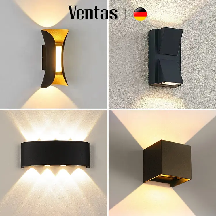 VENTAS Lampu Dinding Taman Outdoor Lampu Hias Lampu Teras LED Wall Light Minimalis 6W 8W 10W