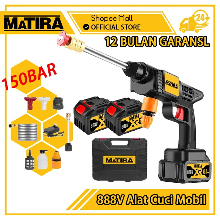 MATIRA 680W Jet Cleaner 888V /688V Alat Cuci Motor Mobil Mesin Cuci Mobil Ac Mobil Mesin Steam Power
