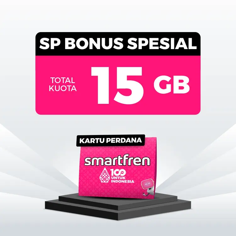 Kartu Perdana Smartfren  Bonus Spesial 15GB