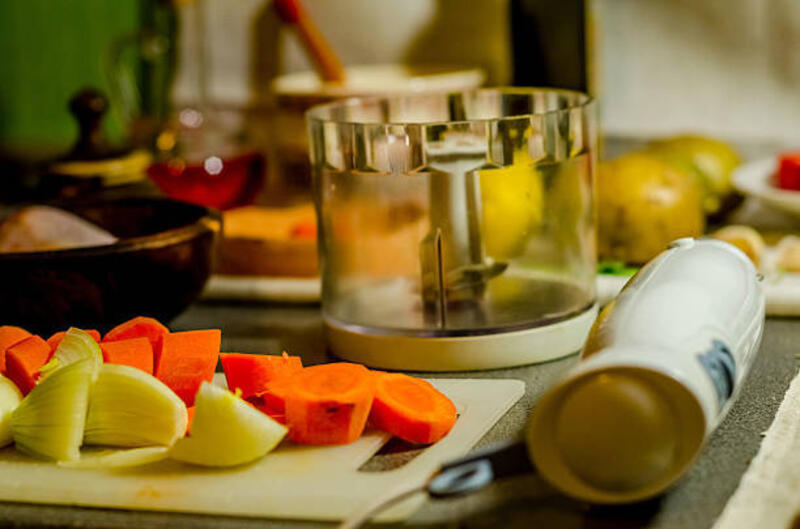 Rempah-rempah dan sayuran di dapur