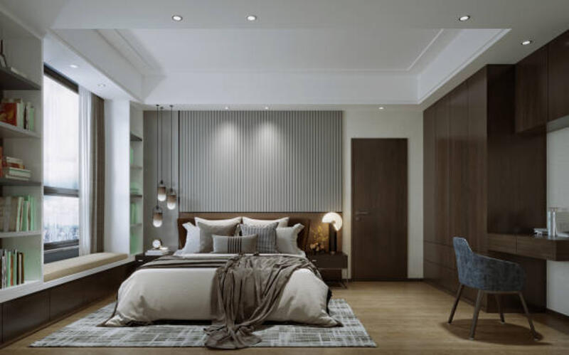 3d render of modern bedroom