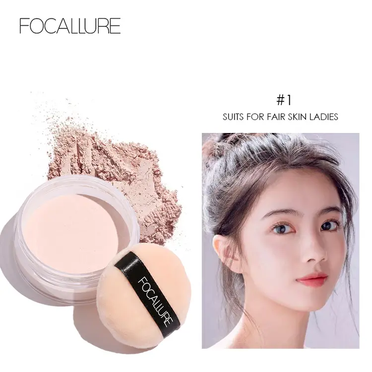 Focallure: Oil Control Loose Powder Bedak Pengaturan Bubuk, A1