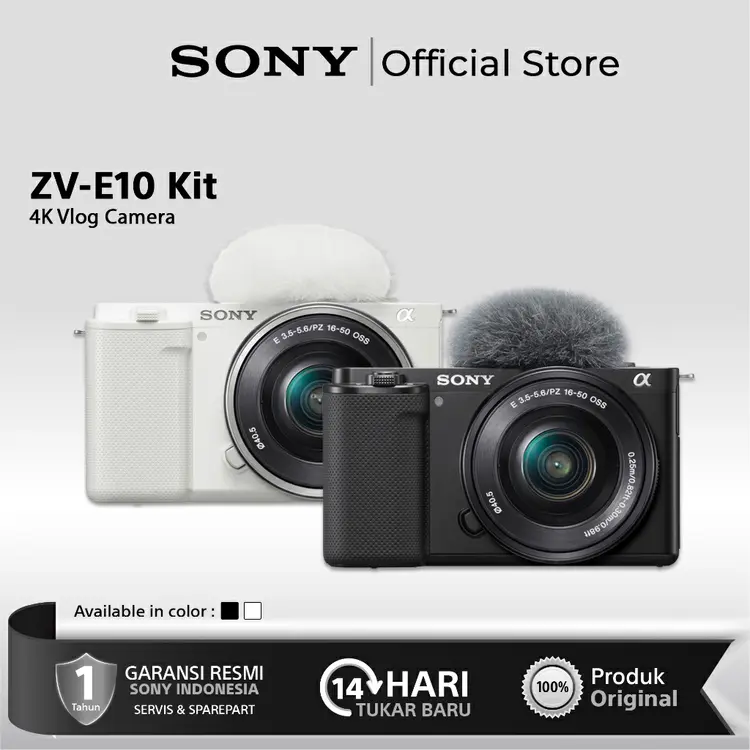 Sony ZV E10 Sony ZVE10 Mirrorless Camera Kit 16-50mm
